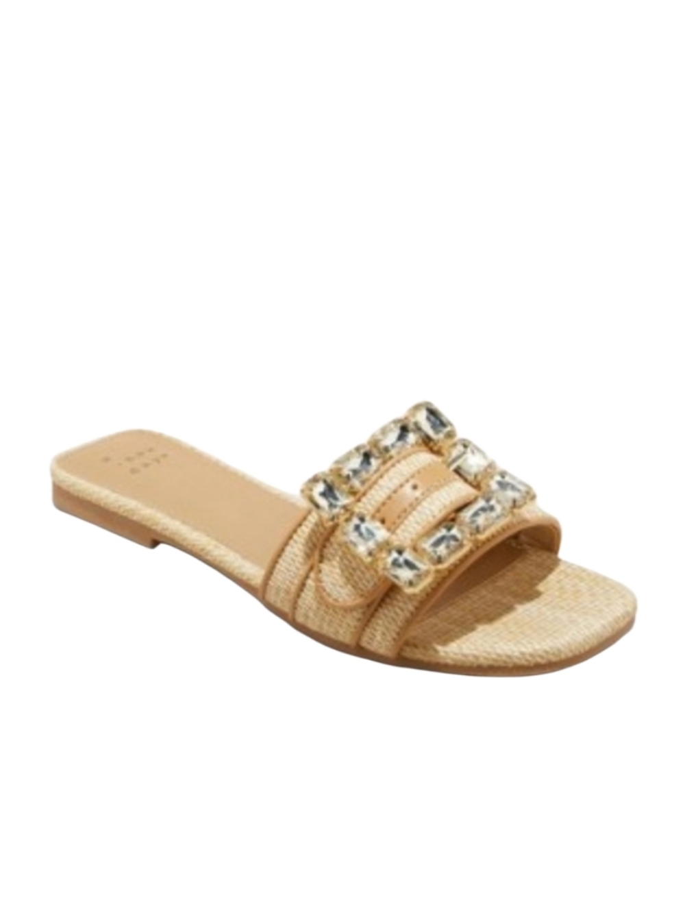 A New Day Kelsey Rhinestone Buckle Slide Sandals Size Women's 8.5